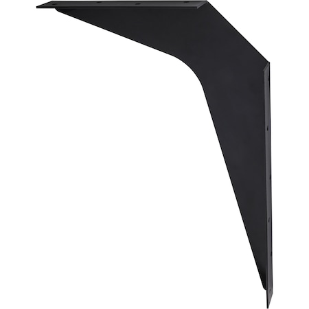 Hardware Resources 15"x21" Black Workstation Bracket Sold by the Pair WB15-BLK